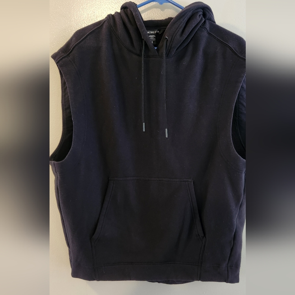Athleta Black Sleeveless Hoodie